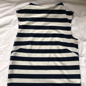 H&M Mock Neck Striped Top